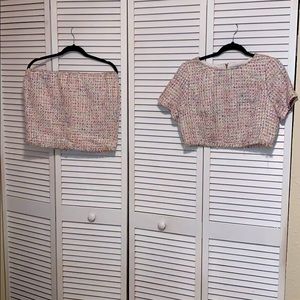 Two piece skirt set